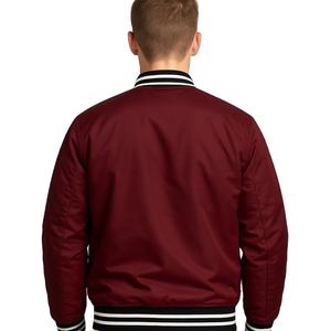 Fabricado en fábrica de poliéster satinado para hombre, haga su propio diseño, chaquetas de alta calidad, chaquetas de satén de talla grande - Product Image 4