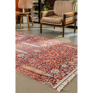 Alfombra Moderna Antigua Multicolor Netline AN004, 100% Poliéster, Fácil de Limpiar y Duradera para Dormitorio, Sin Desprendimiento - Product Image 4