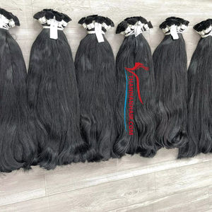 ¡Gran venta! Paquete de cabello crudo sin procesar 100% Extensiones de cabello humano vietnamita Paquete de cabello a granel al por mayor de fábrica - Product Image 5