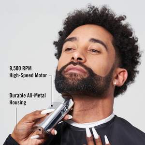 Afeitadora Eléctrica de Doble Lámina para Hombre, Recortadora de Barba y Vello con Alimentación USB, Velocidades Ajustables, Afeitado de Doble Cuchilla para Rostro - Product Image 4
