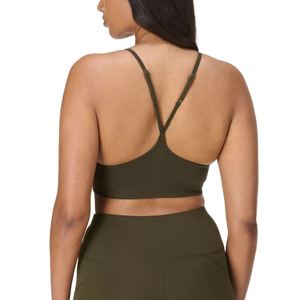 Running Gym Fitness <b>Womens</b> Hot Sale Shockproof <b>Halter</b> Sport Bra Active Wear <b>Tops</b> High Quality Wholesale Custom Made - Product Image 3