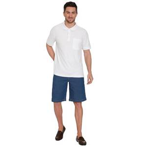 2021 nuevo verano alta calidad 100% algodón pantalones cortos para hombre Casual negocios Social cintura elástica 10 colores bordado Mid Beach Shorts - Product Image 3