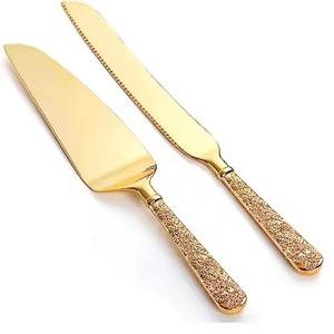 Ensemble de service à gâteau en métal avec couteau et serveur à gâteau, durable et écologique pour les mariages, les anniversaires et les événements - Product Image 4