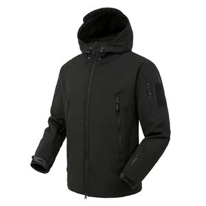Chaqueta de concha suave primavera Otoño Invierno 2025, chaqueta suave con logotipo personalizado para hombre, ropa deportiva impermeable gruesa con forro polar para exteriores - Product Image 3