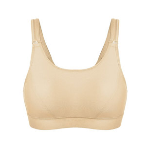 Ropa Deportiva Transpirable y Ecológica con Logotipo Frontal Simple Personalizado, Sujetador Deportivo para Mujer, Spandex y Poliéster, MOQ Bajo - Product Image 1