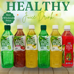 Aloe Vera Lychee 500ml Jus à boire avec pulpe VINUT Vietnam 24 bouteilles carton bouteille PET OEM ODM échantillon gratuit - Product Image 6