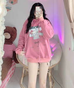 Sweat à capuche oversize d'été de haute qualité pour hommes et femmes, broderie de logo personnalisée, polyester/coton, motif uni, respirant - Product Image 1
