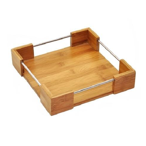 Plateau de service rond de haute qualité pour décor à la maison thème d'art avec format de corde Top Standard cadeau de vacances de noël dernière conception - Product Image 5