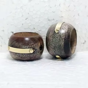 Metal Napkin <b>Rings</b> New Design Wood Table Top Decoration for Weddings Home Restaurant Hotels and Parties - Product Image 1