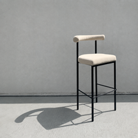 Chaise de bar extérieure en acier inoxydable, tabouret de comptoir pour hôtel, cuisine extérieure et projets de bars de piscine pour complexes hôteliers
