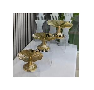 Ensemble de 2 supports à gâteau en aluminium de qualité supérieure, différentes tailles, couleur or - Product Image 2