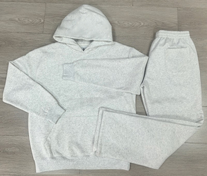 Chándal de mujer, sudaderas con capucha de manga larga, conjunto de dos piezas de lana de invierno, entrenamiento físico, pantalones de chándal deportivos, conjunto de chándal con capucha - Product Image 1