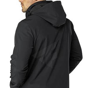 Vente en gros de logo personnalisé veste Softshell en polyester respirant avec capuche col rond style de rue pour la saison d'hiver à l'extérieur - Product Image 6