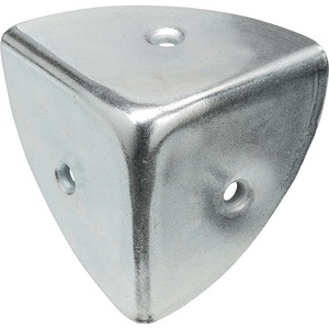 VORMANN 36mm High 1mm Thick Blue Zinc-Plated Steel <b>Corner</b> Bracket with 3 Holes High Profile for Utility Racks Packaging <b>Unit</b> 25 - Product Image 1