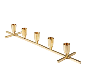 Portavelas de aspecto atractivo, candelabro de estilo elegante para iglesia, boda, fiesta, iluminación Interior para el hogar decorativa - Product Image 5