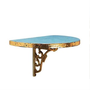 Étagères murales métalliques marron-rouge style Warli pour rangement d'épices, écologiques et durables, ensemble de quatre niveaux à fixation murale - Product Image 5