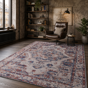 Alfombra Lavable RWDV1001 de Chenilla con Acabado Antiguo en Color Peltre, Venta al Por Mayor, Dropshipping, 10 Tamaños Disponibles - Product Image 6