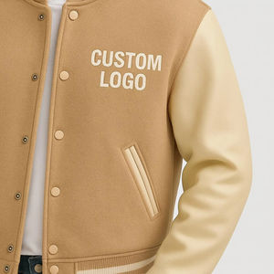 Chaqueta Varsity de Invierno para Hombre, Nueva Llegada 2026, Impresión Personalizada con Logotipo Frontal, Resistente al Viento, Transpirable, Estilo Urbano, Talla Adulto, Tinte Liso - Product Image 3
