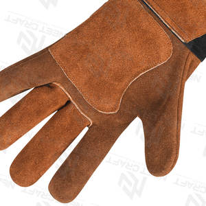 Guantes de soldadura de dedo completo de cuero de vaca para exteriores de alta calidad con el último diseño bueno para trabajar - Product Image 4