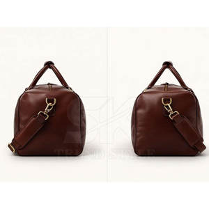 Bolsa de Viaje de Cuero Premium para Escapadas de Fin de Semana Elegantes y Duraderas, Bolsa de Viaje de Cuero Clásica con Diseño Espacioso - Product Image 5