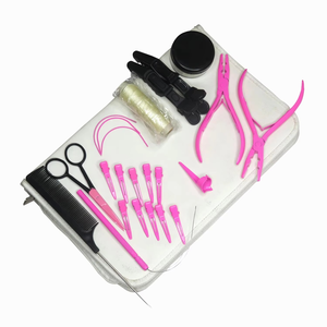 Pince multifonction en acier inoxydable pour extensions de cheveux, élimination des micro-perles - Outils essentiels pour extensions de cheveux avec étui blanc - Product Image 3