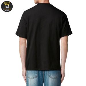T-shirt à manches courtes pour hommes avec logo personnalisé sérigraphié T-shirt 100% coton avec strass pour hommes coupe ample - Product Image 4