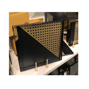 Bandeja de Servicio de Metal Blanca y Dorada con la Mejor Calidad, Bandeja de Servicio de Restaurante para Frutas, Aperitivos y Alimentos en Venta - Product Image 3