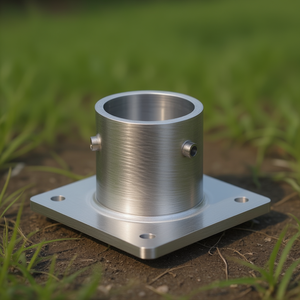Système de montage solaire SunModo, plaque de base en acier galvanisé à chaud pour tuyau de 2 pouces, modèle BASE-PIPE-20 - Product Image 3