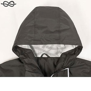 เสื้อกันลมมีฮู้ดสำหรับผู้ชายเสื้อกันลมกันน้ำสำหรับชุดกีฬาแบบลำลองน้ำหนักเบาทนทาน - Product Image 5