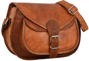 Handmade Vintage Genuine Goat Leather Sling <b>Bag</b> for Women Cross Body <b>Bag</b> Genuine Leather Handbag - Product Image 2