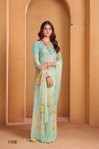 Hermoso Sari de peso ligero suave puro impreso digital - Product Image 6