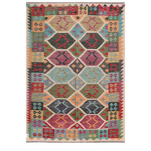 Tapis kilim Maimana Afghanistan 205 x 148 cm, tapis et ensembles traditionnels afghans - Product Image 1