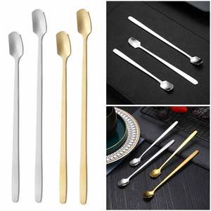 Custom Color Stainless Steel Drink <b>Stirrer</b> Food Safe Drinkware Barware Bar Set Long Handle PVD Coated Gold Bar Accessory Mixing - Product Image 2