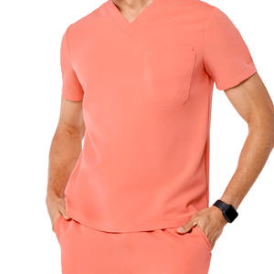 De calidad superior de los hombres Hospital Enfermeras Scrubs de punto de poliéster disponible en todos los colores y tamaños fácil de usar al por mayor - Product Image 1