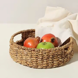 Meilleures ventes : Plateau en raphia tressé et jonc de mer, écologique, jaune, pour la maison et la restauration, conteneur alimentaire, Vietnam, MOQ 30 pièces - Product Image 5