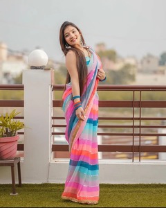 Best Selling Classic Traditional Indian <strong>Saree</strong> With Beautiful Embroidery and Rich <strong>Color</strong> Palette Digital Print <strong>Saree</strong> From India