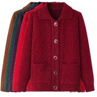 Cárdigan Casual de Otoño para Mujer, 100% Algodón/Acrílico, Cuello en V, Talla Grande, Corte Clásico, Manga Larga, Transpirable, de Secado Rápido, con Botones