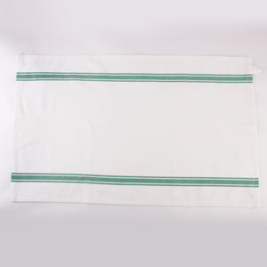 Toalla de cocina de algodón reciclado con tiras vintage en rojo para uso en cocina de golf - Product Image 4