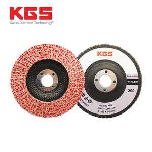 KGS 115mm disque de ponçage à lamelles diamantées grain 60 120 200 moyeu pour <span class=keywords><strong>meuleuse</strong></span> d'angle - Product Image 3