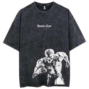 2025 Top Tendance O-Neck T-Shirt pour Hommes Boxy Fit 100% Coton Solide Surdimensionné Lourd DIY Street Style Personnalisé Tricoté - Product Image 2