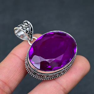 สร้อยคอประดับมอร์แกไนต์ เงินแท้ 925 เครื่องประดับหรูหรา ความบริสุทธิ์ 22 กรัม - Product Image 2