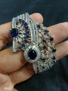 DIAMANT AMÉRICAIN ZIRCON CUBIQUE STYLE CLASSIQUE ET BRACELETS DIAMANT ARTIFICIEL ET PLAQUÉ ARGENT POUR LES FEMMES CADEAUX DE BIJOUX DE MARIAGE - Product Image 4