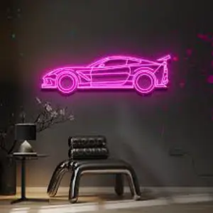 用定制克尔维特发光二极管霓虹灯标志提升您的空间: 汽车爱好者的经典柔性霓虹灯装饰和复古魅力