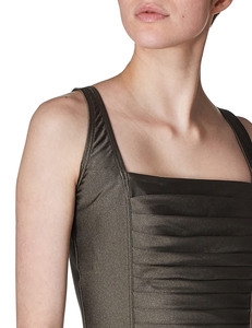 ชุดว่ายน้ำสำหรับแข่งของผู้หญิง1ชิ้นชุดว่ายน้ำระบายอากาศได้ดีชุดชายหาดดีไซน์แขนกุด - Product Image 4