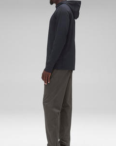 Sudadera con capucha de peso medio personalizada elegante con media cremallera de lujo para hombres, ropa de exterior, sudadera con capucha de tela de poliéster transpirable con logotipo personalizado - Product Image 5