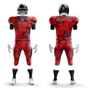 Camiseta de fútbol americano de manga corta de poliéster 100% de talla grande personalizada, Parte delantera transpirable, último diseño, bordado por sublimación bajo - Product Image 4