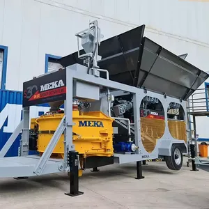 Meka S30 Mobile Concrete Batching Plants compact mobile concrete batching plant mix concrete mixing plant