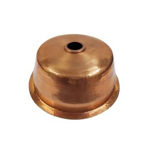 Lavabo Redondo de Cobre Martillado a Mano para Baño, con Borde Pulido, para Encimeras y Contratistas OEM. - Product Image 6