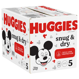Couches pour bébés Huggies Little Snugglers, taille 5, 120 ct (sélectionnez pour plus d'options) - Product Image 1