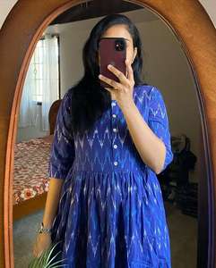 ชุดเดรสแม็กซี่โบฮีเมียนแขนพองนุ่มพิมพ์ลายดอกไม้สไตล์ชนเผ่าเดรสลำลองทรงเอไลน์ - Product Image 4